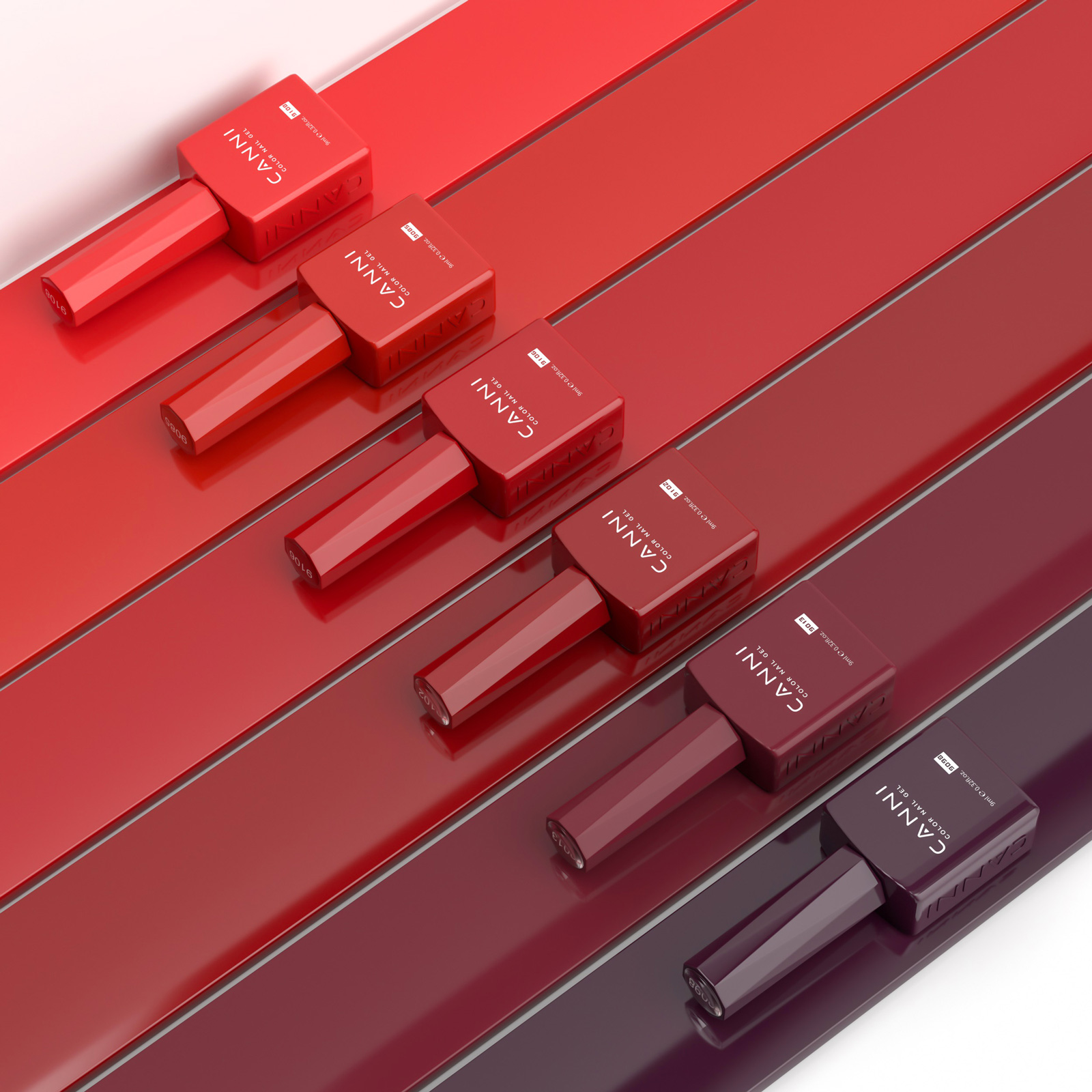 CANNI HEMA FREE UV/LED gél lakk szett 6x9ml - 2327 10