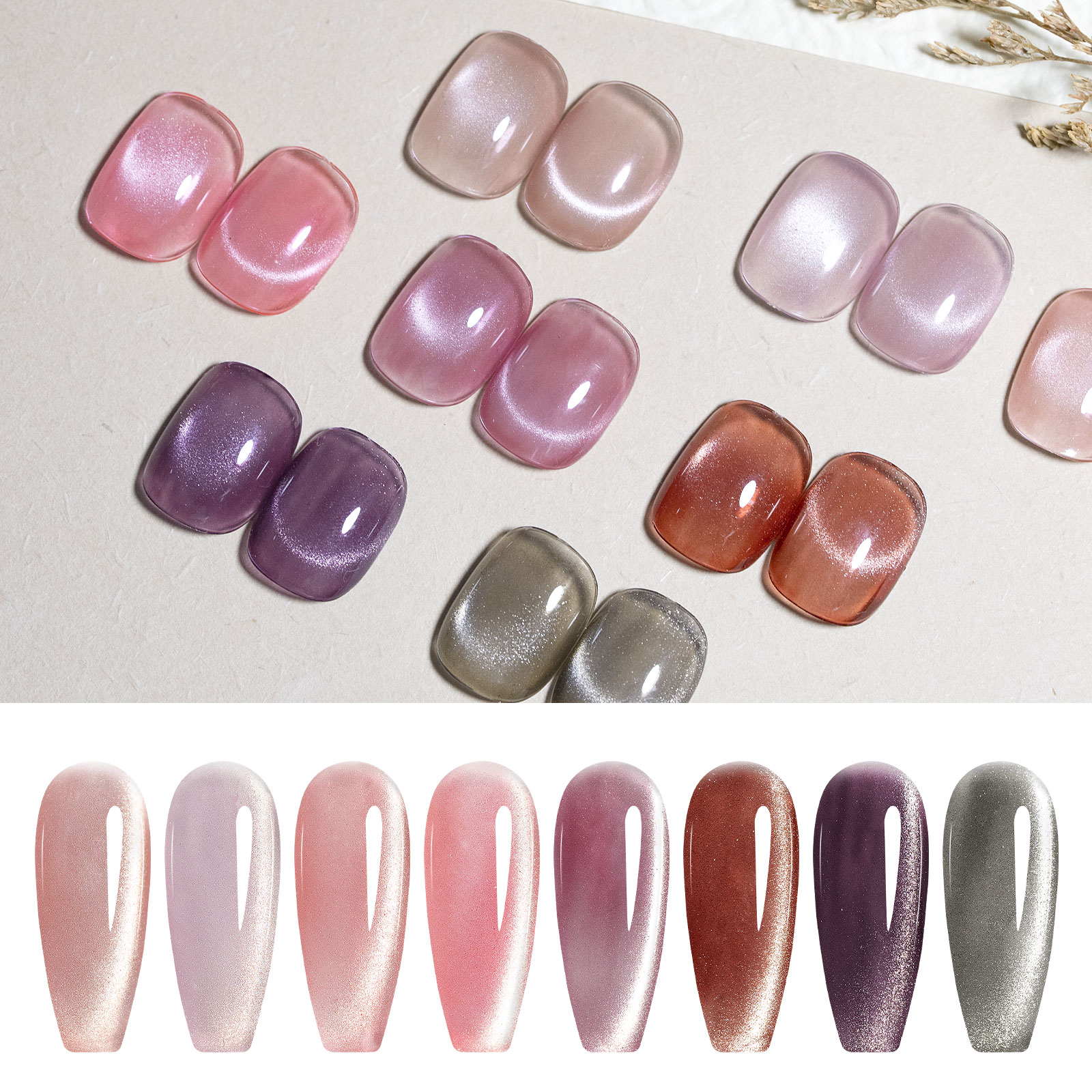 CANNI HEMA FREE  szett 8x9ml - No.01 - Shimmer Velvet Collection 6