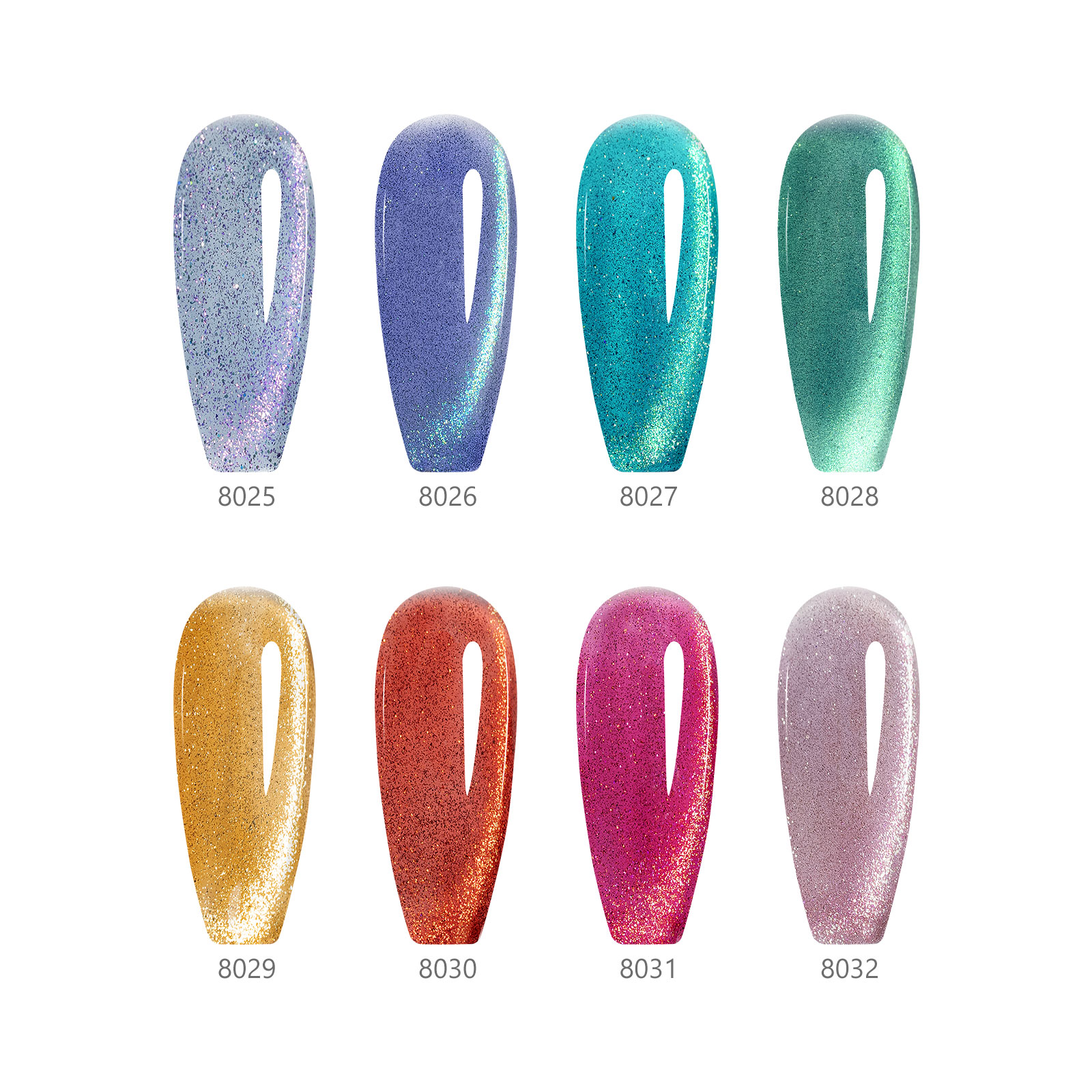 CANNI HEMA FREE  szett 8x9ml - No.04 - Galaxy Gaze Collection 2