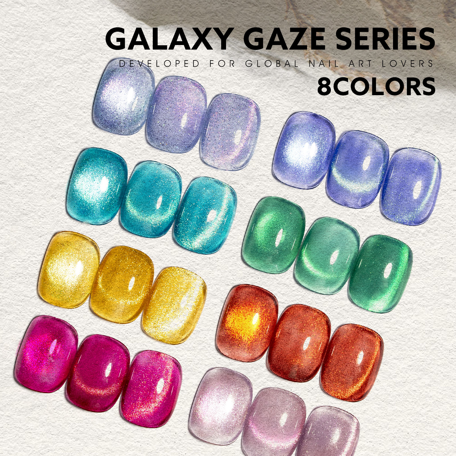 CANNI HEMA FREE  szett 8x9ml - No.04 - Galaxy Gaze Collection 7