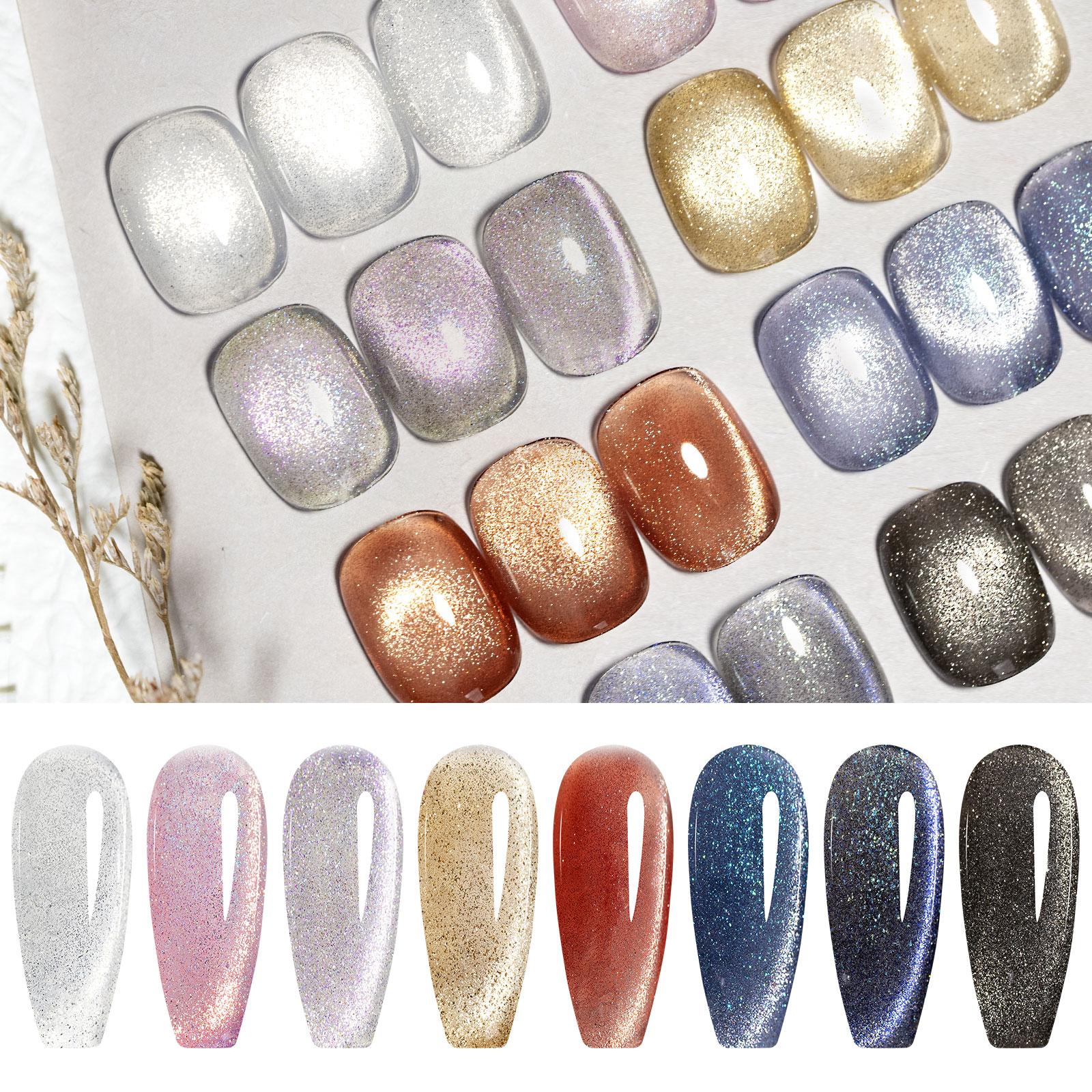 CANNI HEMA FREE  szett 8x9ml - No.05 - Interstellar Cat Eye Collection 6