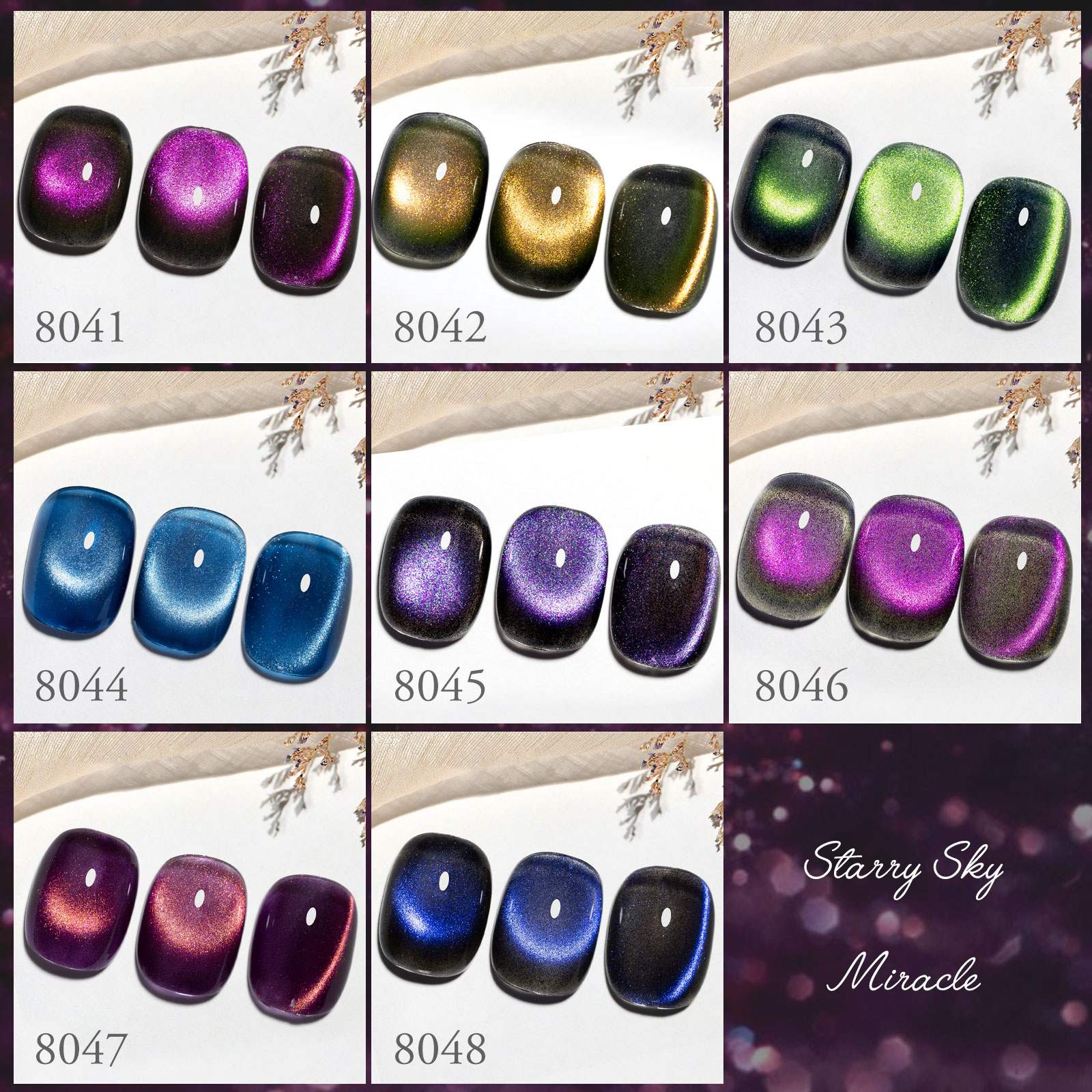 CANNI HEMA FREE  szett 8x9ml - No.06 - Starry Sky Miracle Collection 8