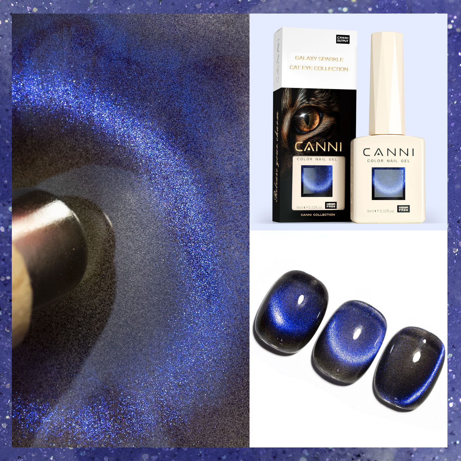 CANNI HEMA FREE  szett 8x9ml - No.06 - Starry Sky Miracle Collection 10