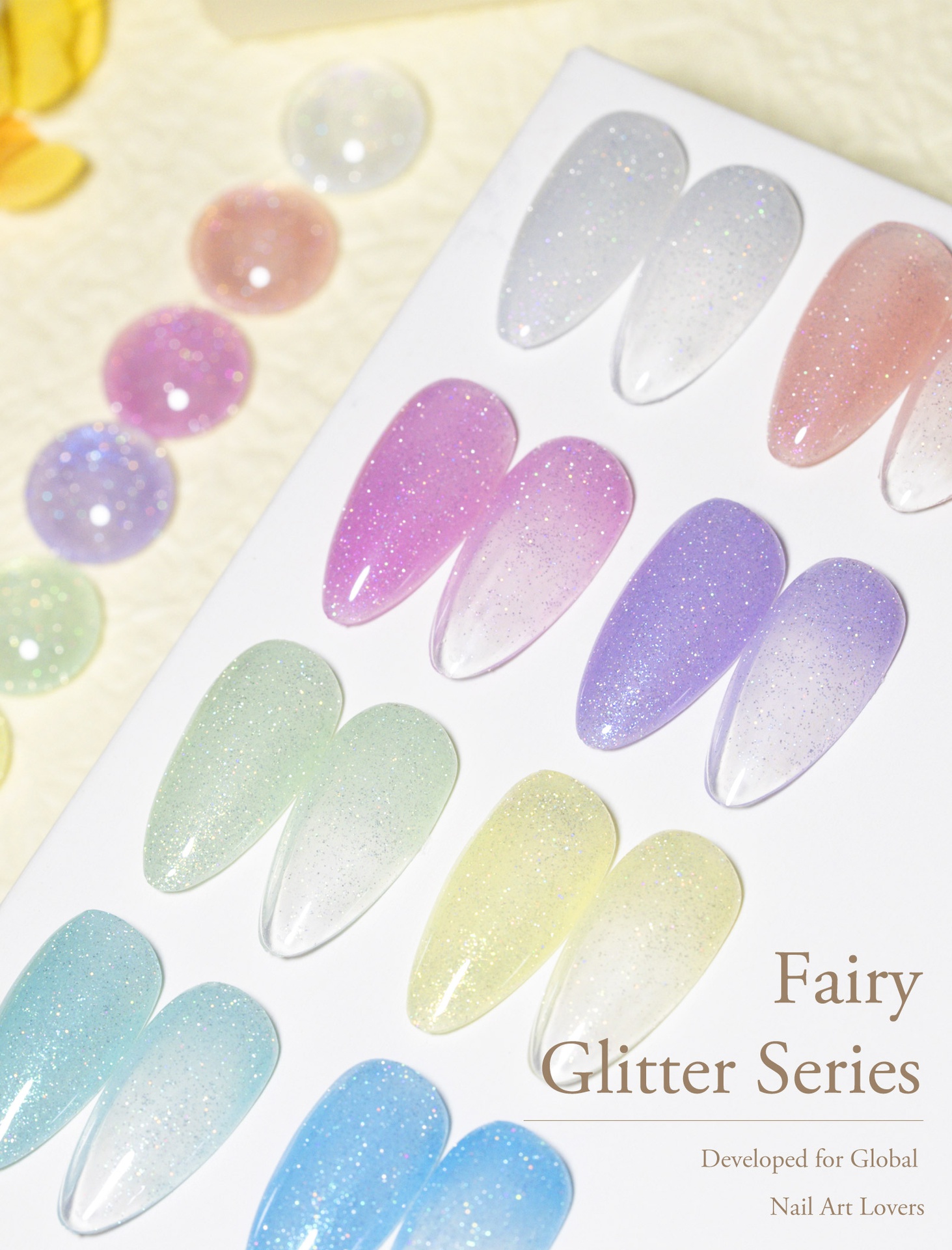 CANNI HEMA FREE  szett 8x9ml - No.07 - Fairy Glitter Collection 2