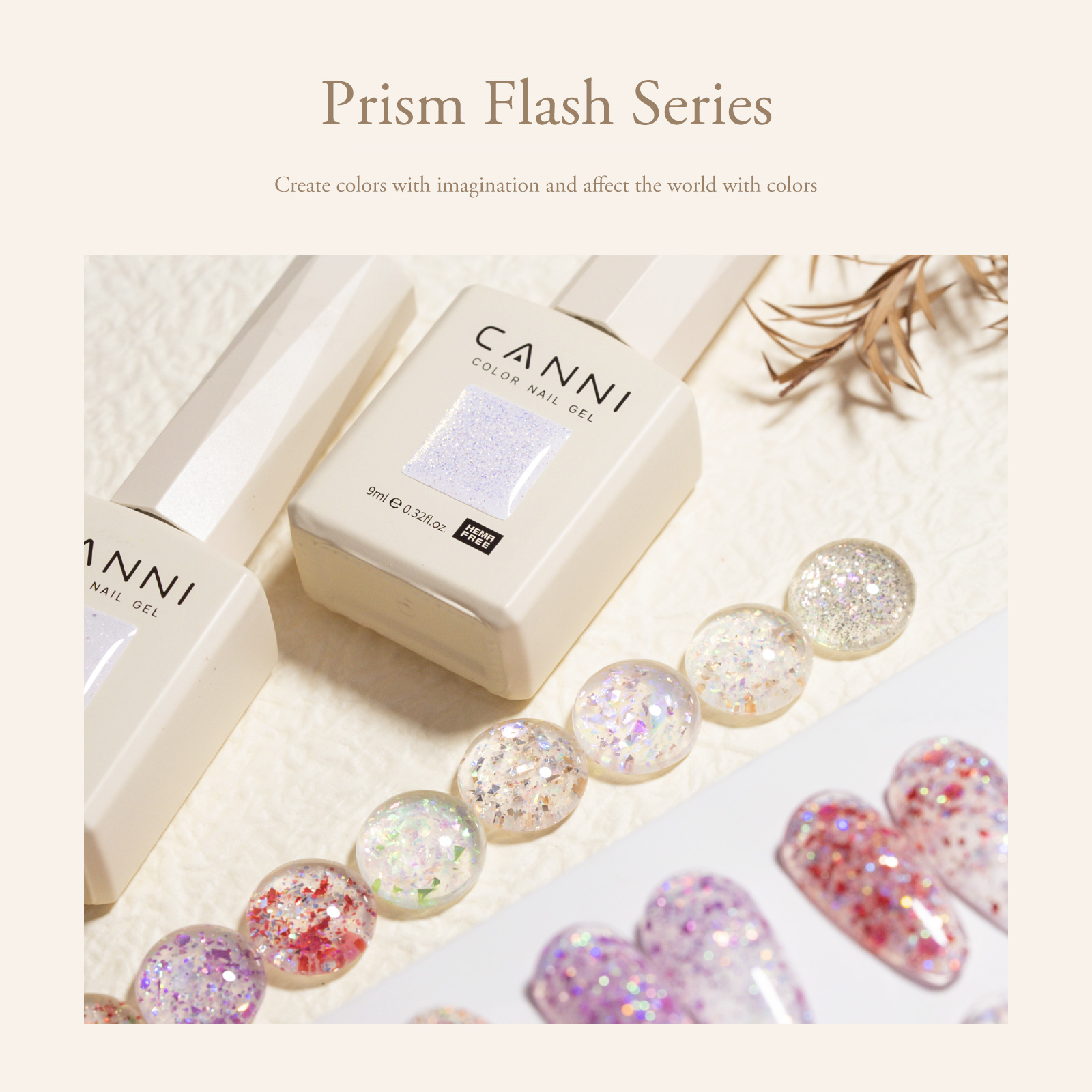 CANNI HEMA FREE  szett 8x9ml - No.10 - Prism Flash Collection 4