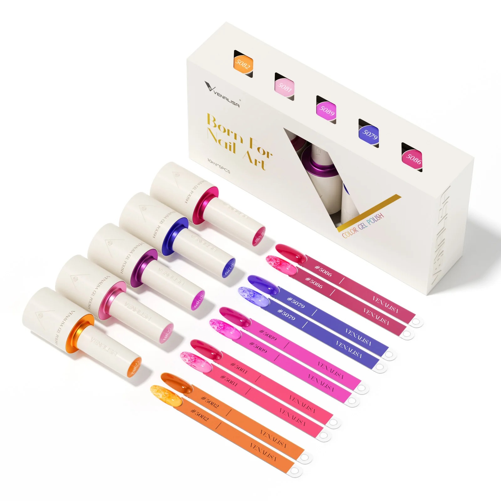 Venalisa 5 db-os UV/LED Gél lakk szett - 5x10 ml - V2510 2