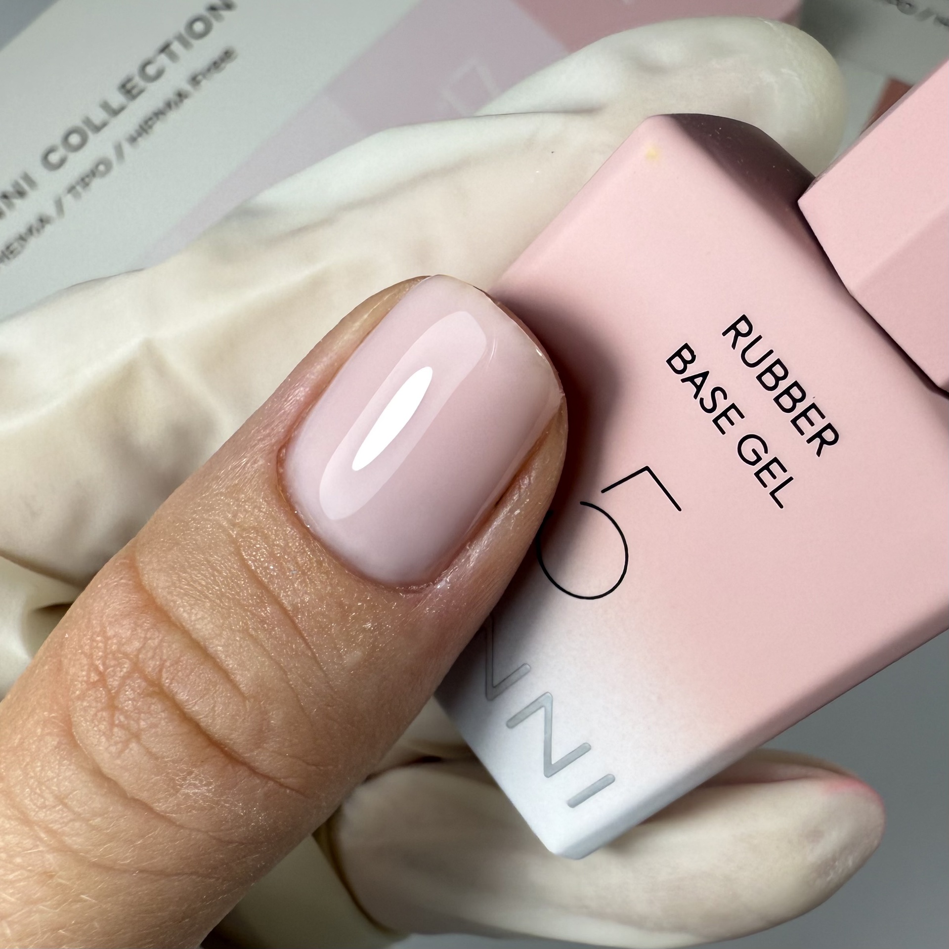 CANNI HEMA FREE Rubber Base Gel - 9 ml - X05 Milky Pink 2