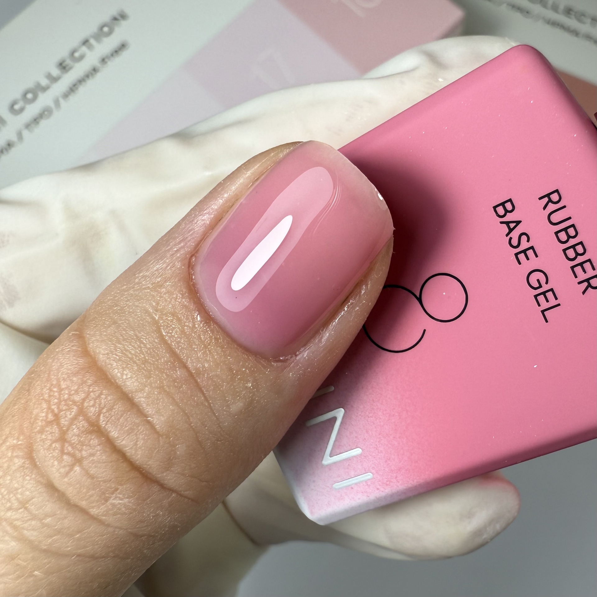 CANNI HEMA FREE Rubber Base Gel - 9 ml - X08 Dark Pink 2