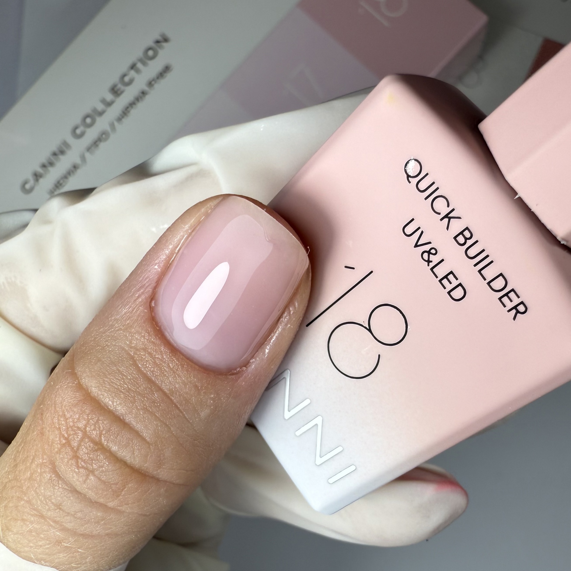 CANNI HEMA FREE Quick Builder Gel - 9 ml - X18 Natural 2