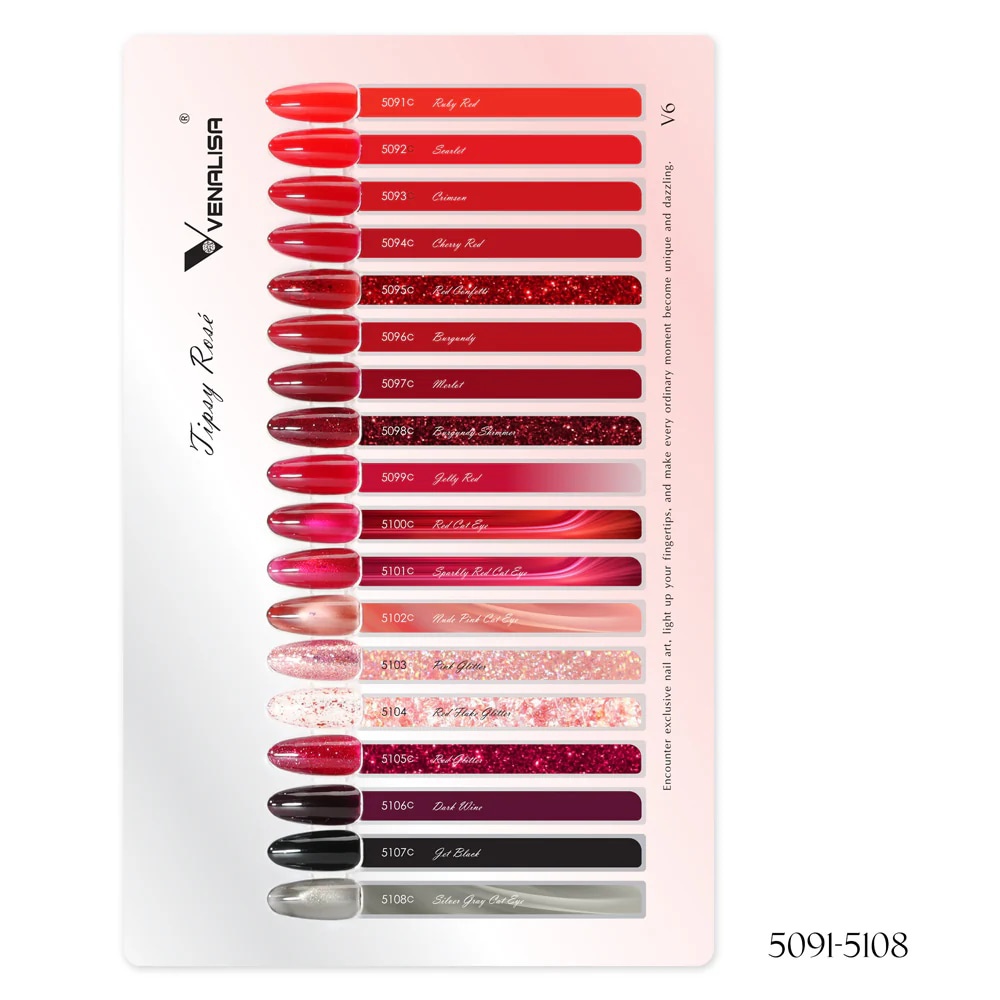 Venalisa UV/LED Gél Lakk szett - V6 - Tipsy Rosé - 18 db szín 2
