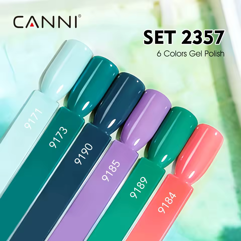 CANNI HEMA FREE UV/LED gél lakk szett 6x9ml - 2357 2