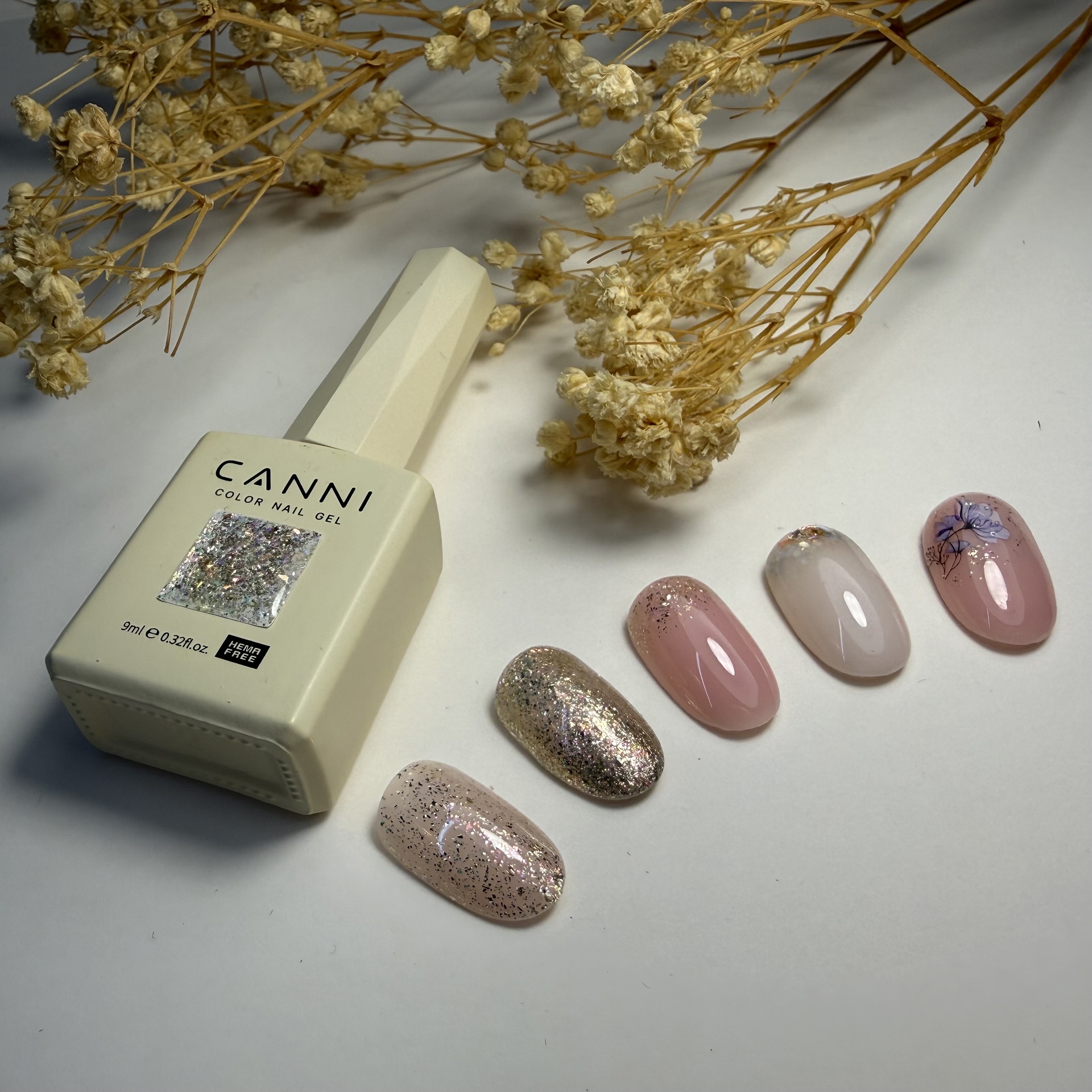 CANNI HEMA FREE UV/LED gél lakk 9ml No.8080 4