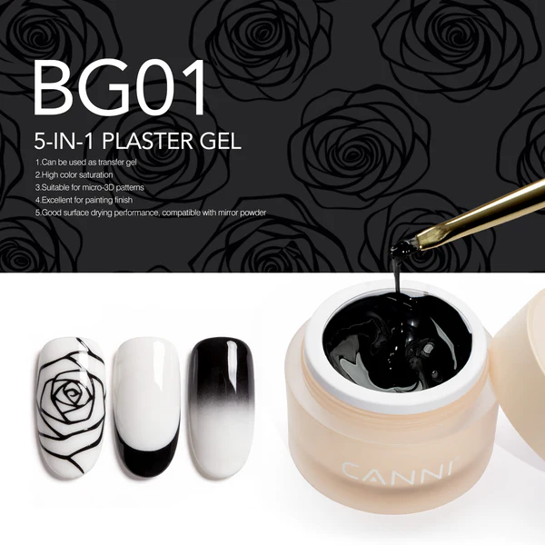 CANNI 5in1 Plaster Gel 10g - BG01 Black 4