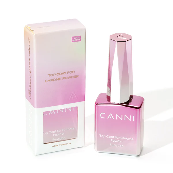 CANNI - Chrome Powder Top Coat 9 ml - fixálásmentes fényzselé 3