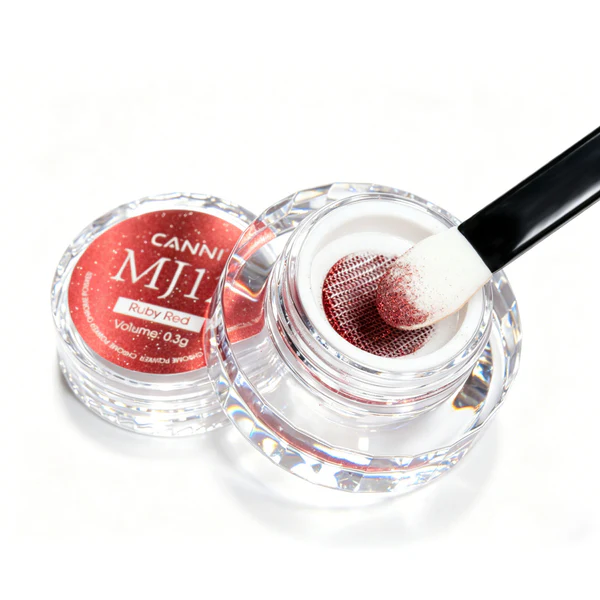 CANNI - Chrome Powder szett - 12db krómpor + Chrome Powder Top Coat 9ml 7