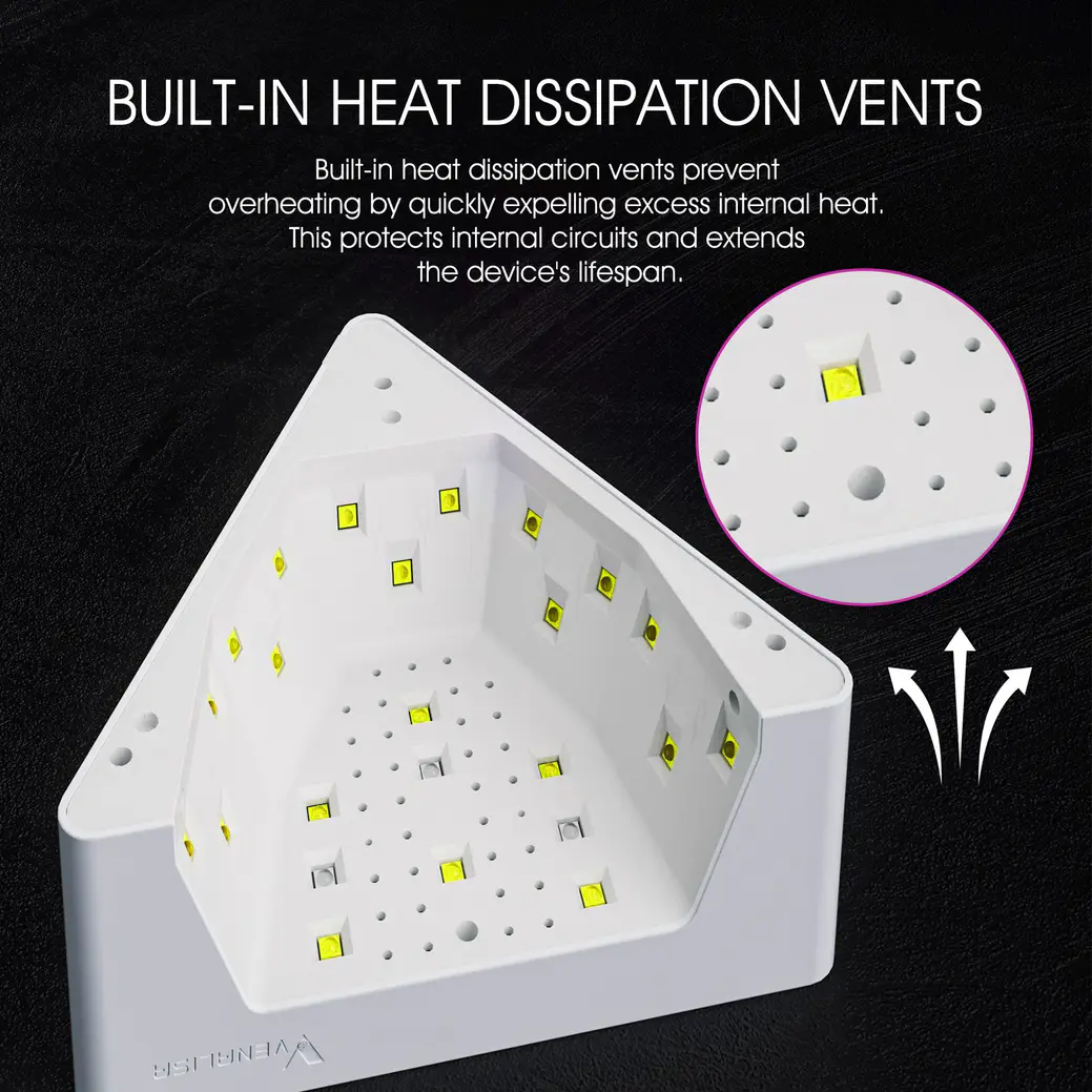 VENALISA Mini vörösfényes UV/LED műkörmös lámpa 28,8W - 24 LED 4
