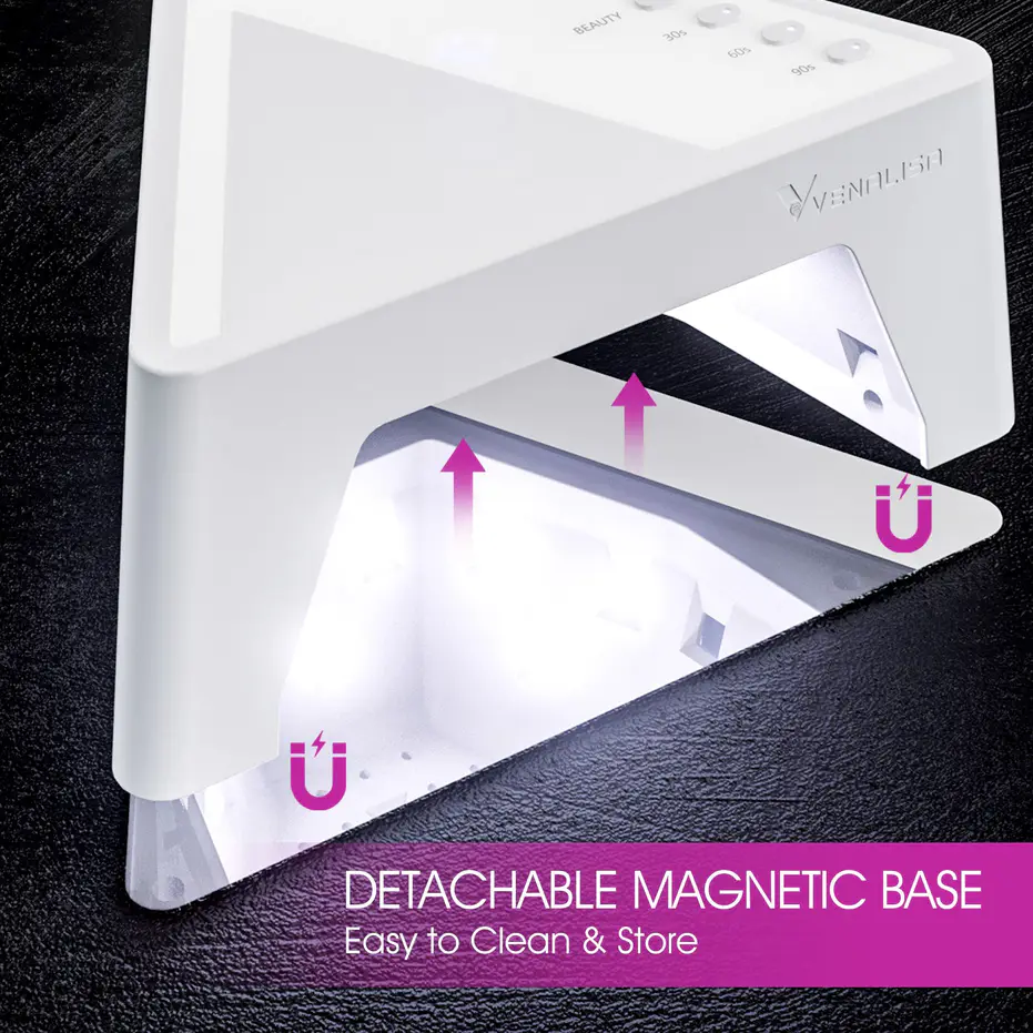 VENALISA Mini vörösfényes UV/LED műkörmös lámpa 28,8W - 24 LED 7