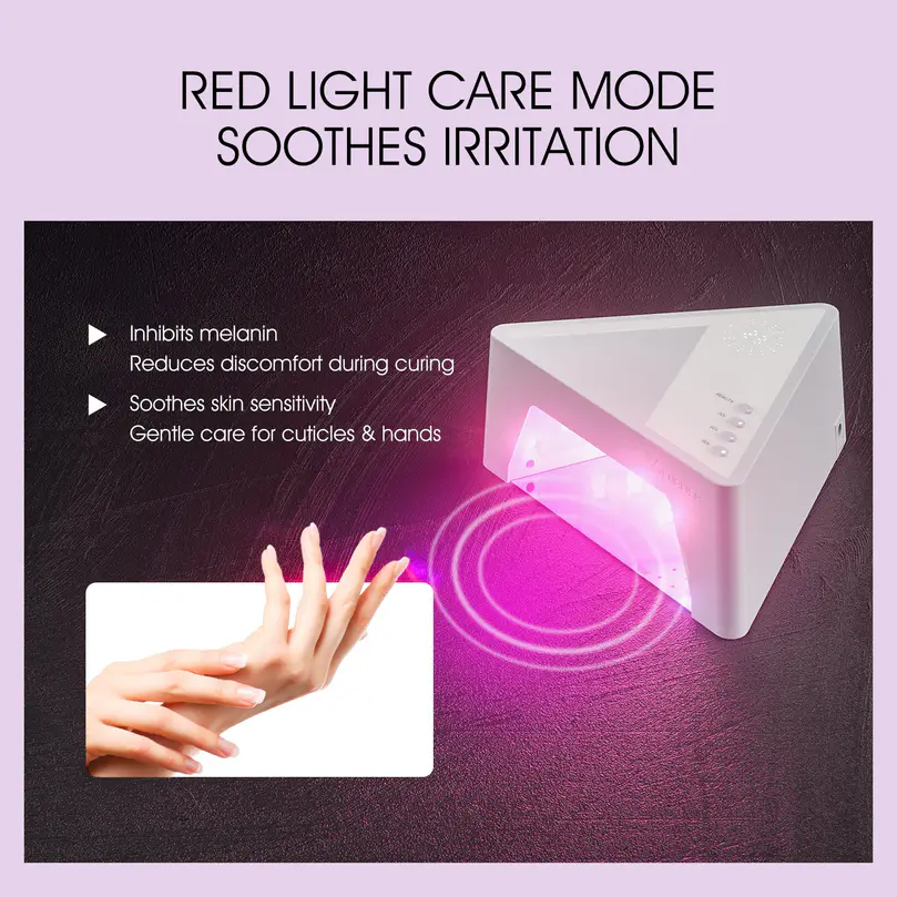 VENALISA Mini vörösfényes UV/LED műkörmös lámpa 28,8W - 24 LED 10