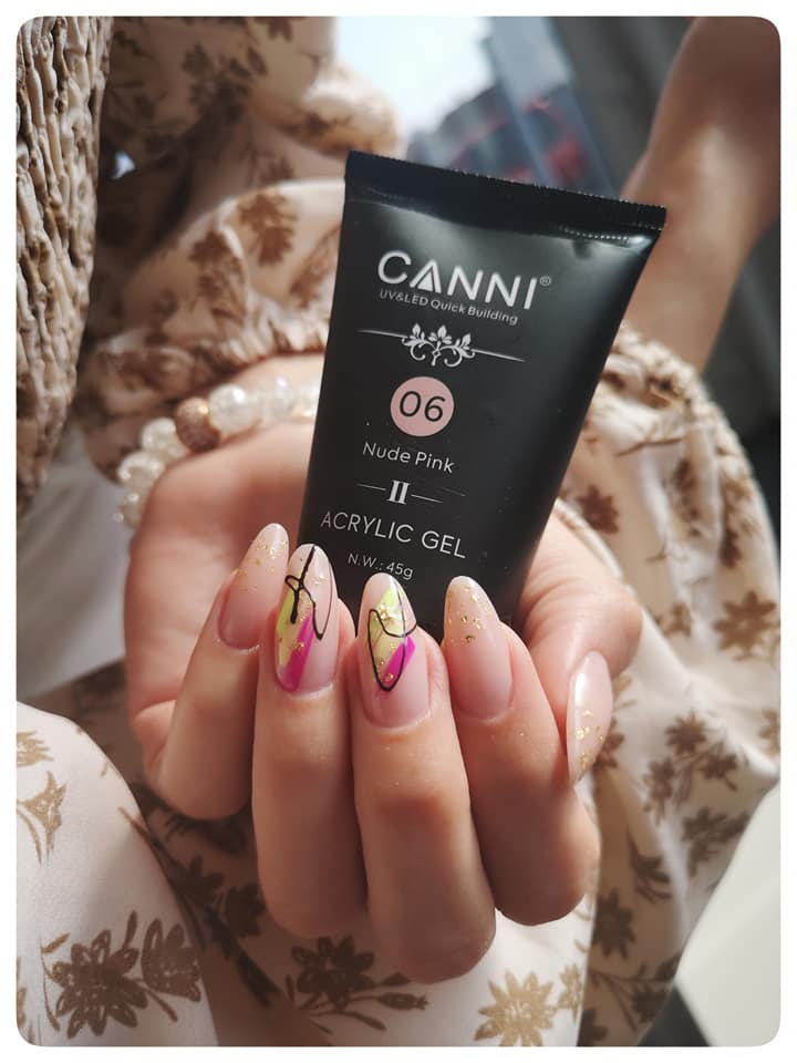 CANNI Akril Gél - HEMA FREE - 45g - No.06 Nude Pink 4