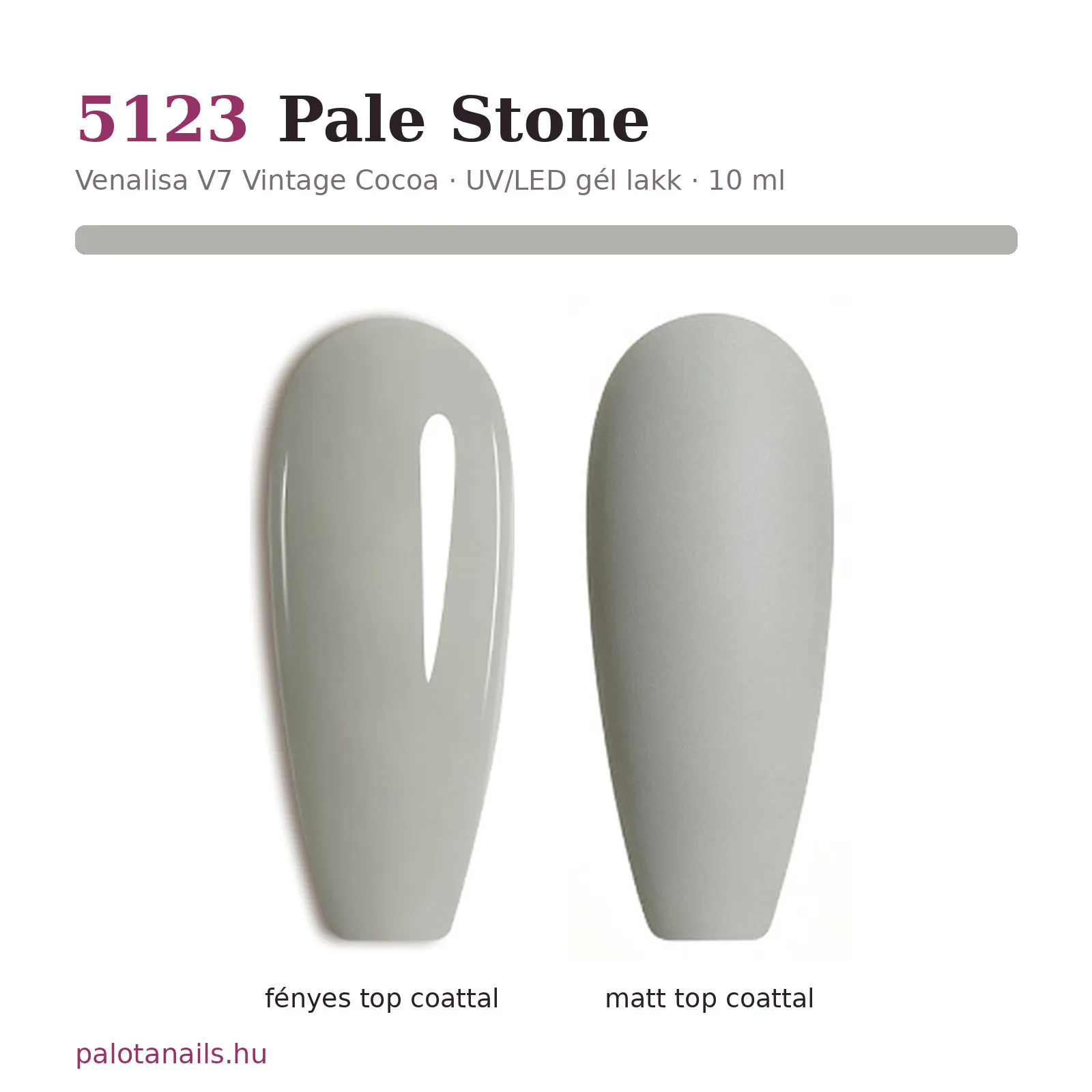 Venalisa UV/LED Gél Lakk 10 ml No.5123 Pale Stone 2