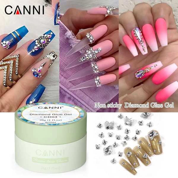 CANNI Fixálásmentes Glue Gel - kőragasztó - 28g 4