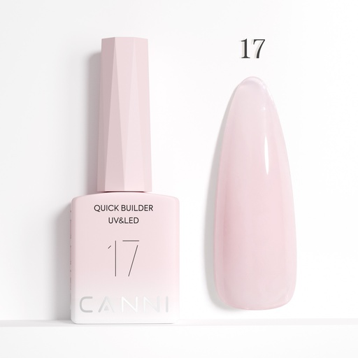 CANNI HEMA FREE Quick Builder Gel - 9 ml - X17 Rose