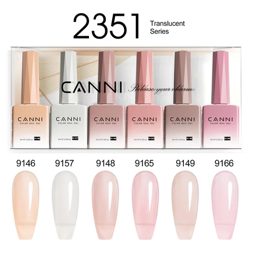 CANNI HEMA FREE UV/LED gél lakk szett 6x9ml - 2351